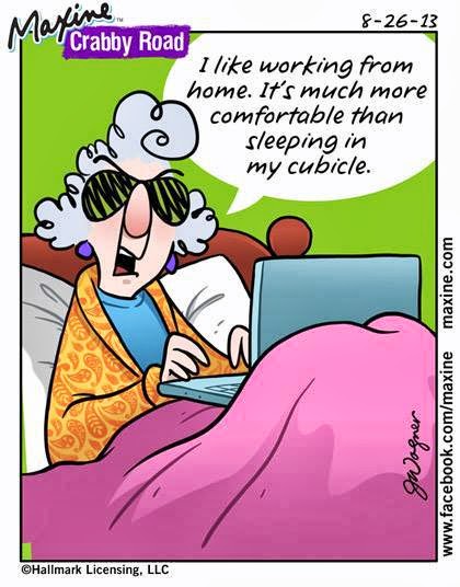 maxine working from home