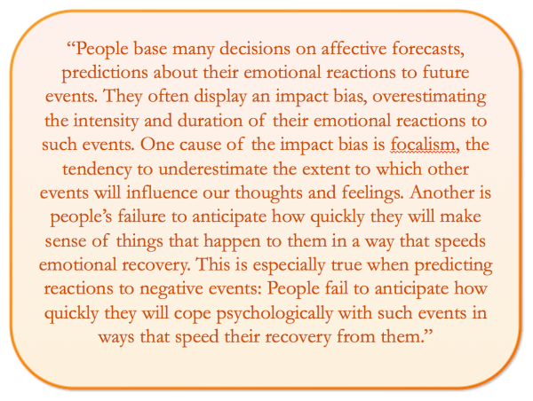 Affective Forecasting
